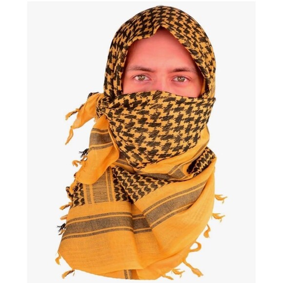 Brand New 100% Organic Cotton Military Strength Head Neck & Face Unisex Scarf - Picture 1 of 12